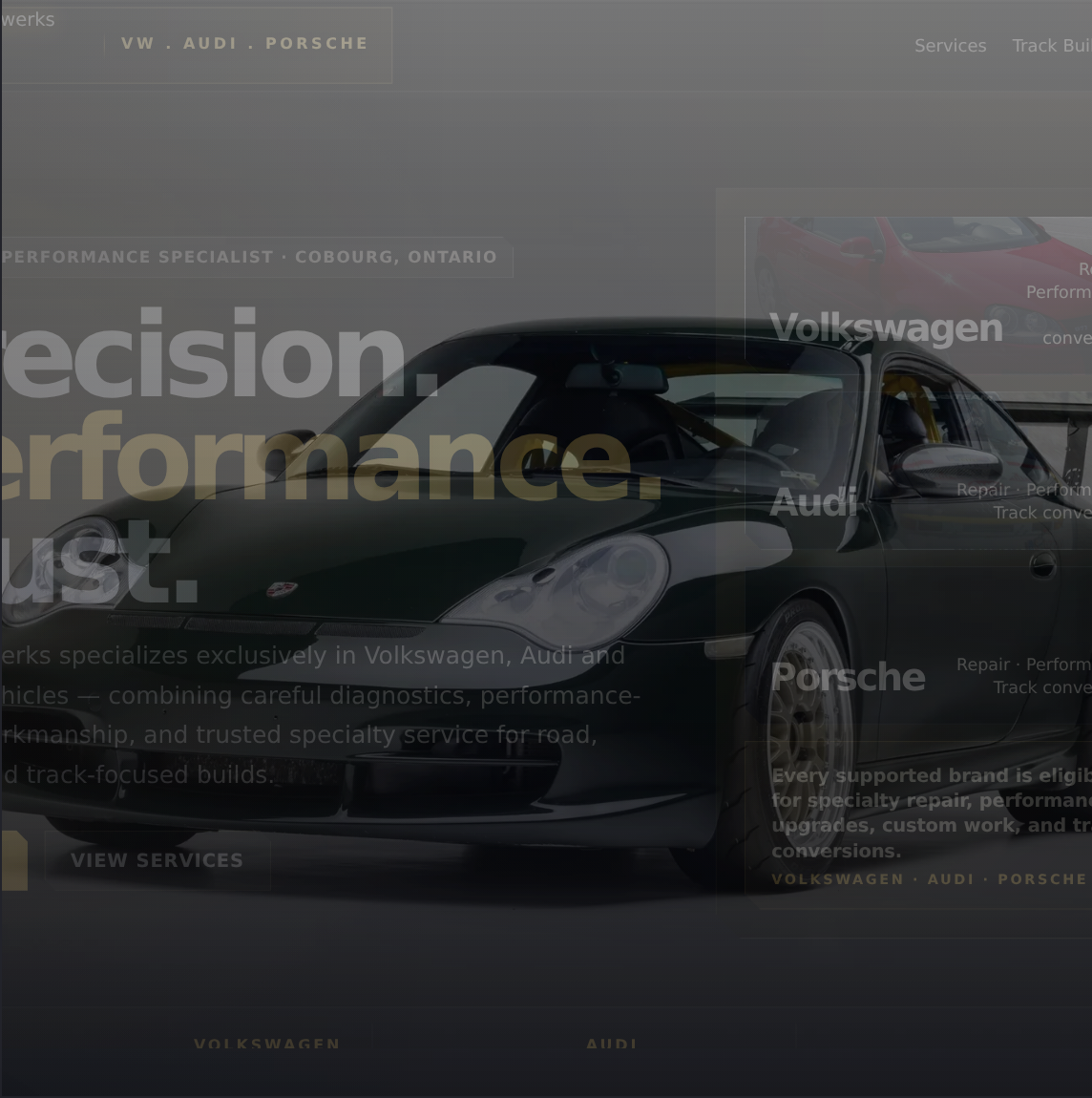 RSK Autowerks locally stored website preview